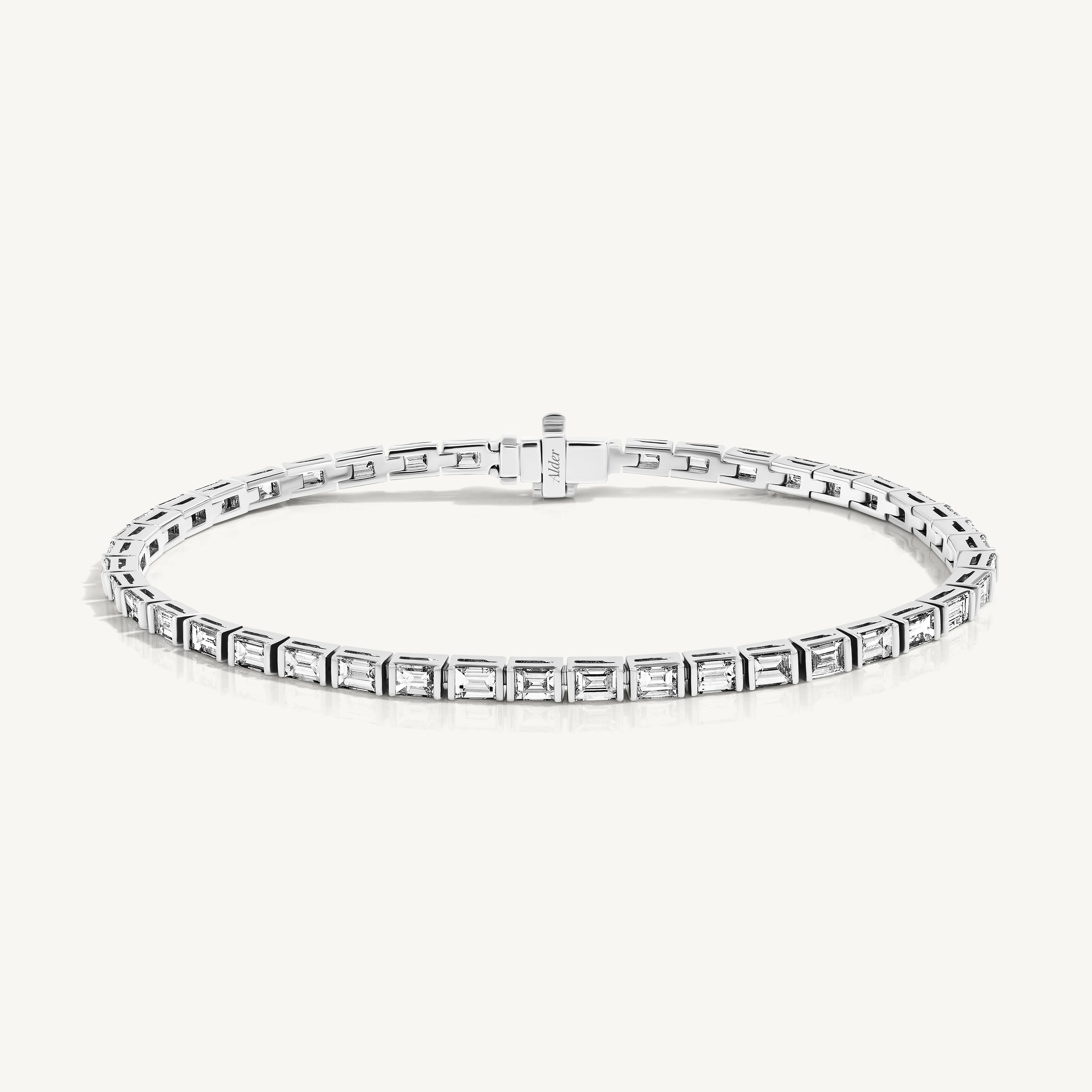 Baguette Diamond Tennis Bracelet - Image 3