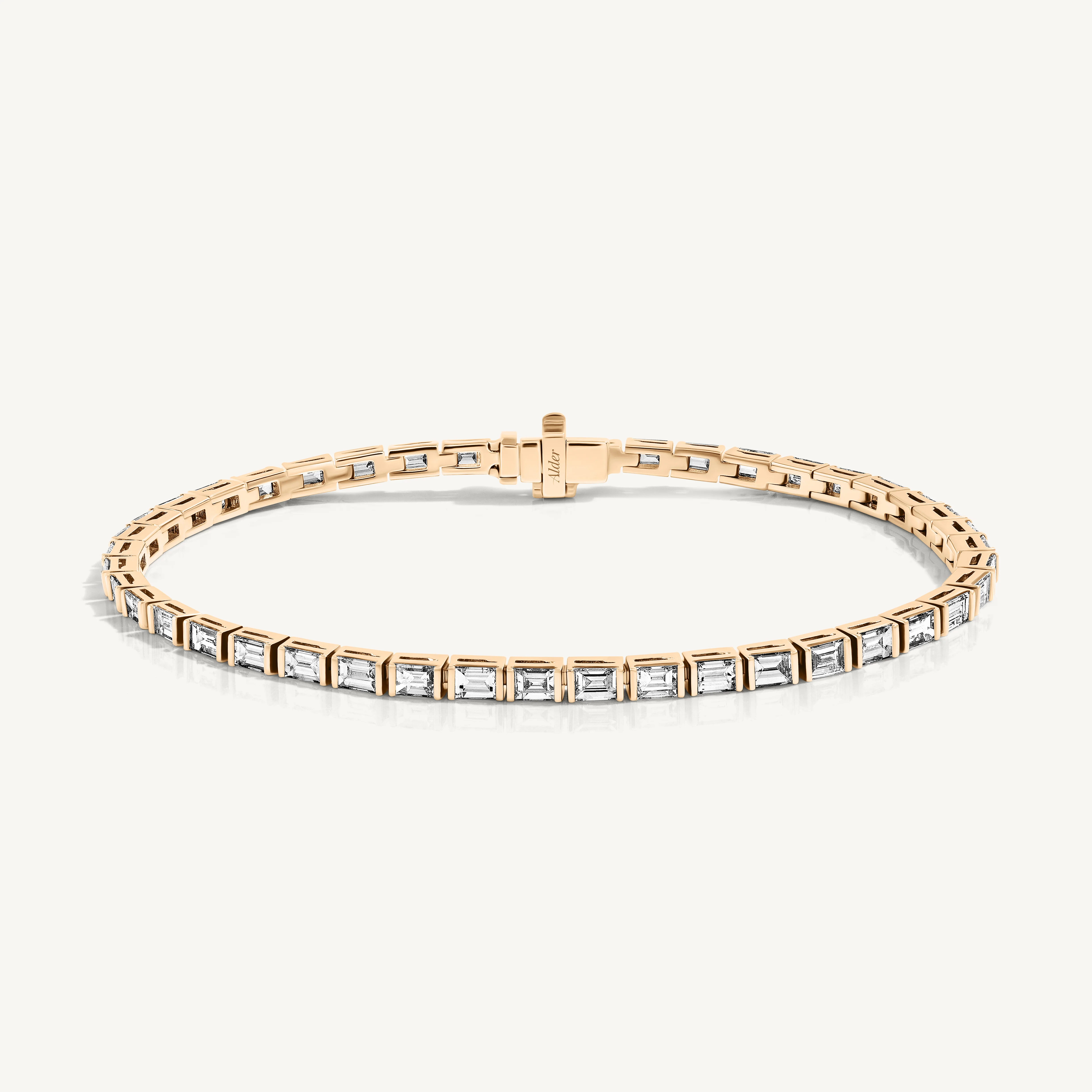 Baguette Diamond Tennis Bracelet - Image 4
