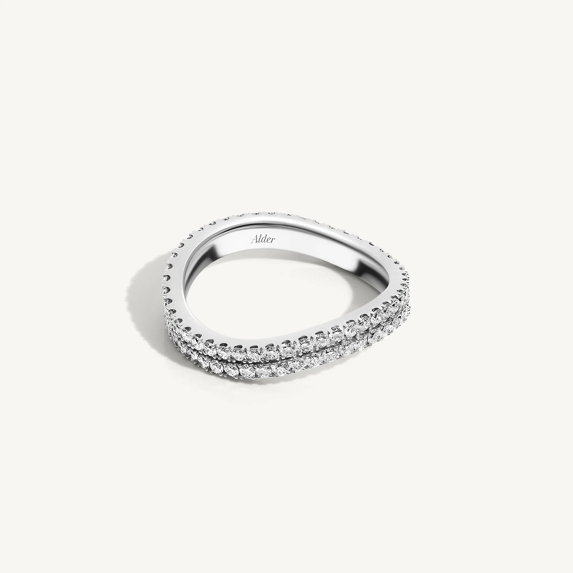 Bella Diamond Curved Ring - Image 3