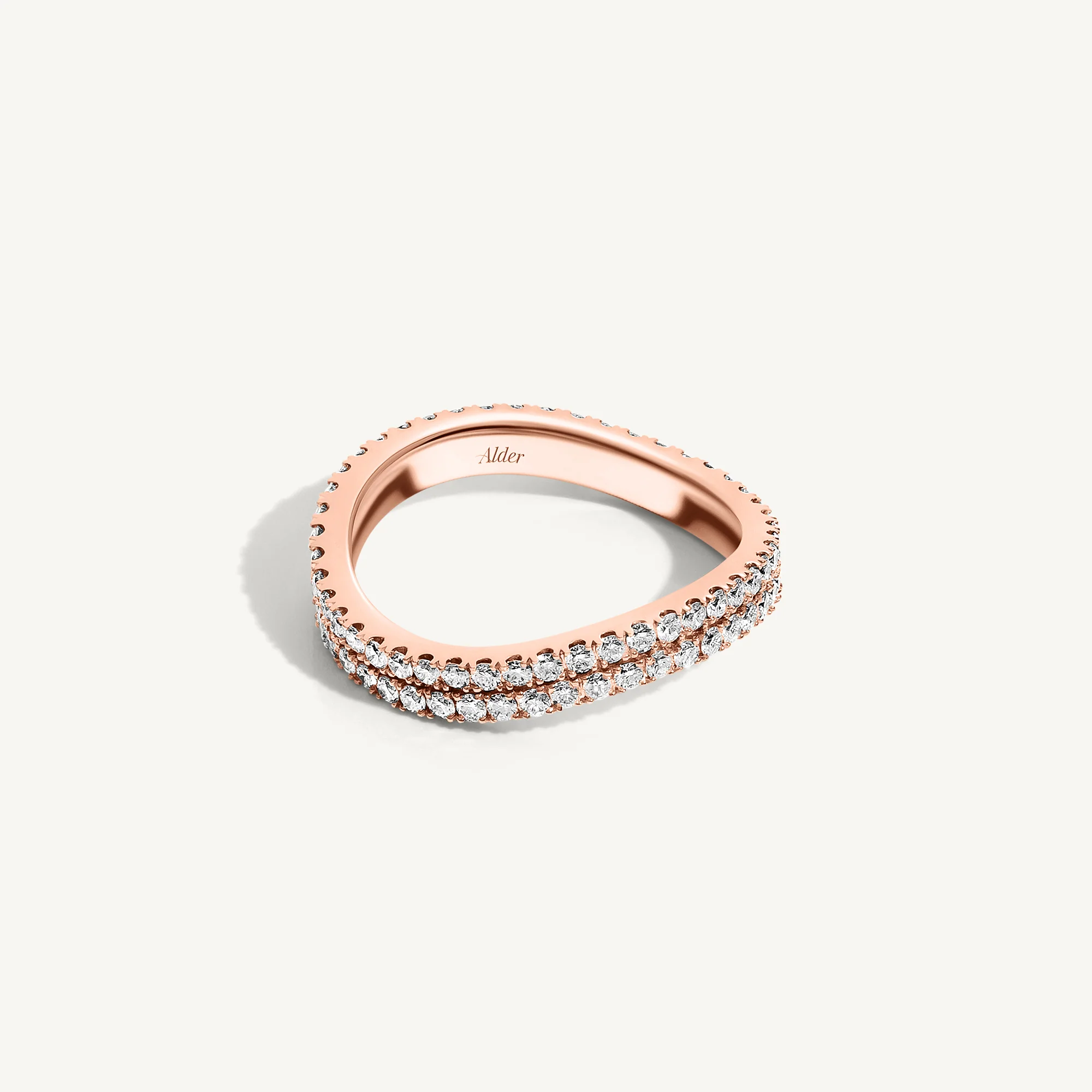 Bella Diamond Curved Ring - Image 4