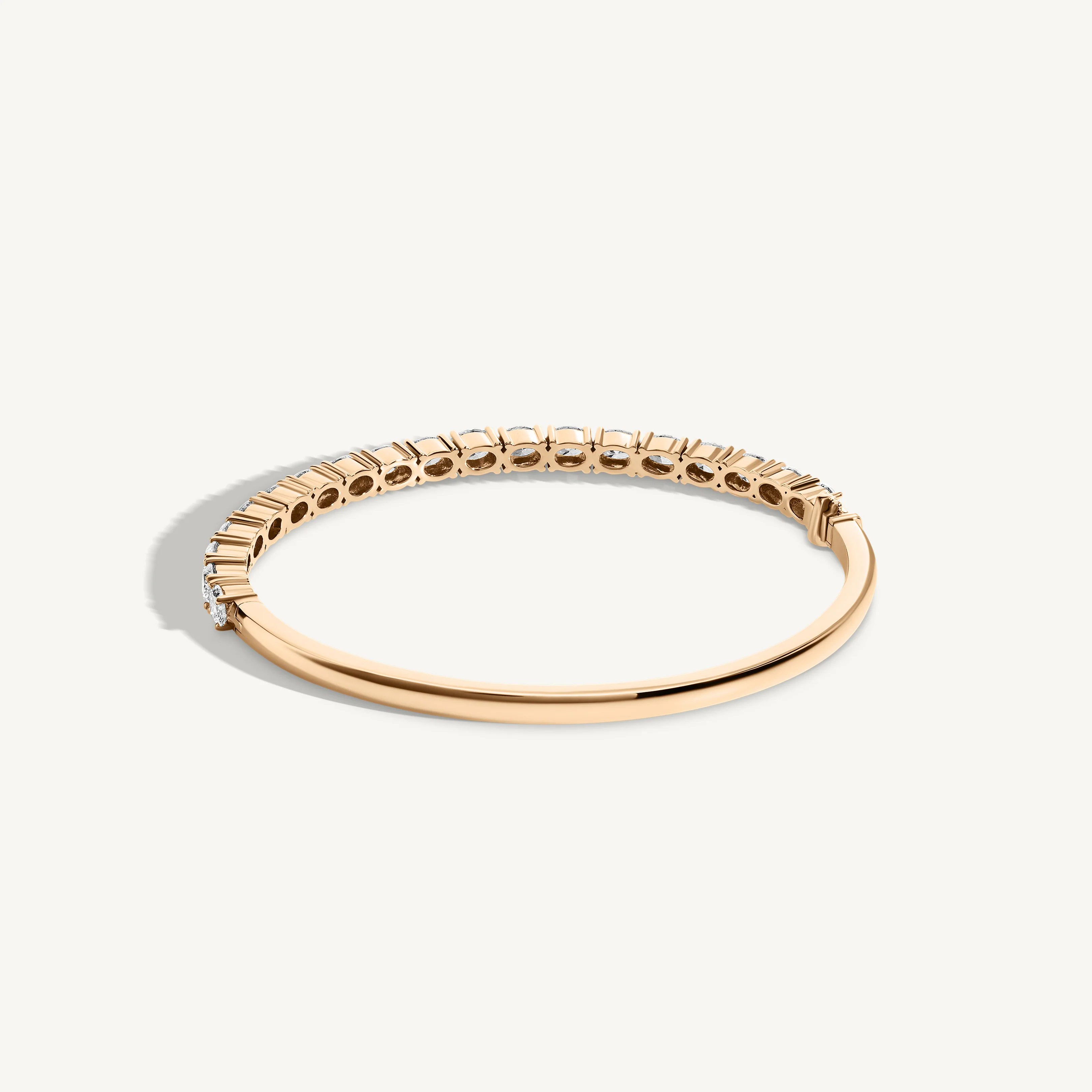 East West Oval Diamond Bangle - Image 5