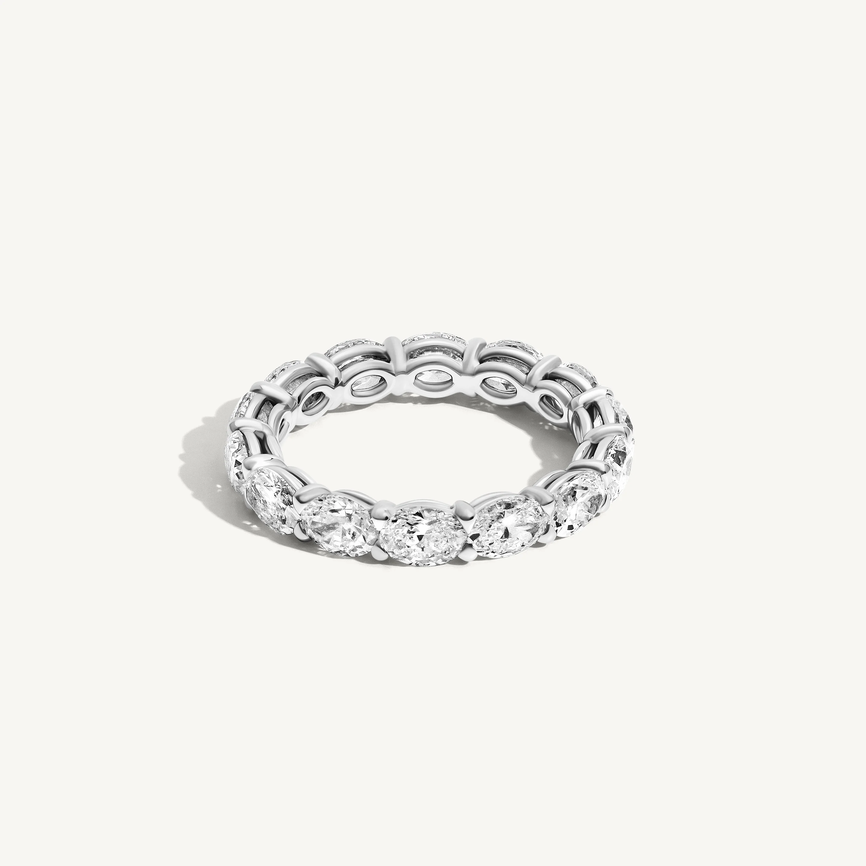 East West Oval Diamond Eternity Ring - Image 3