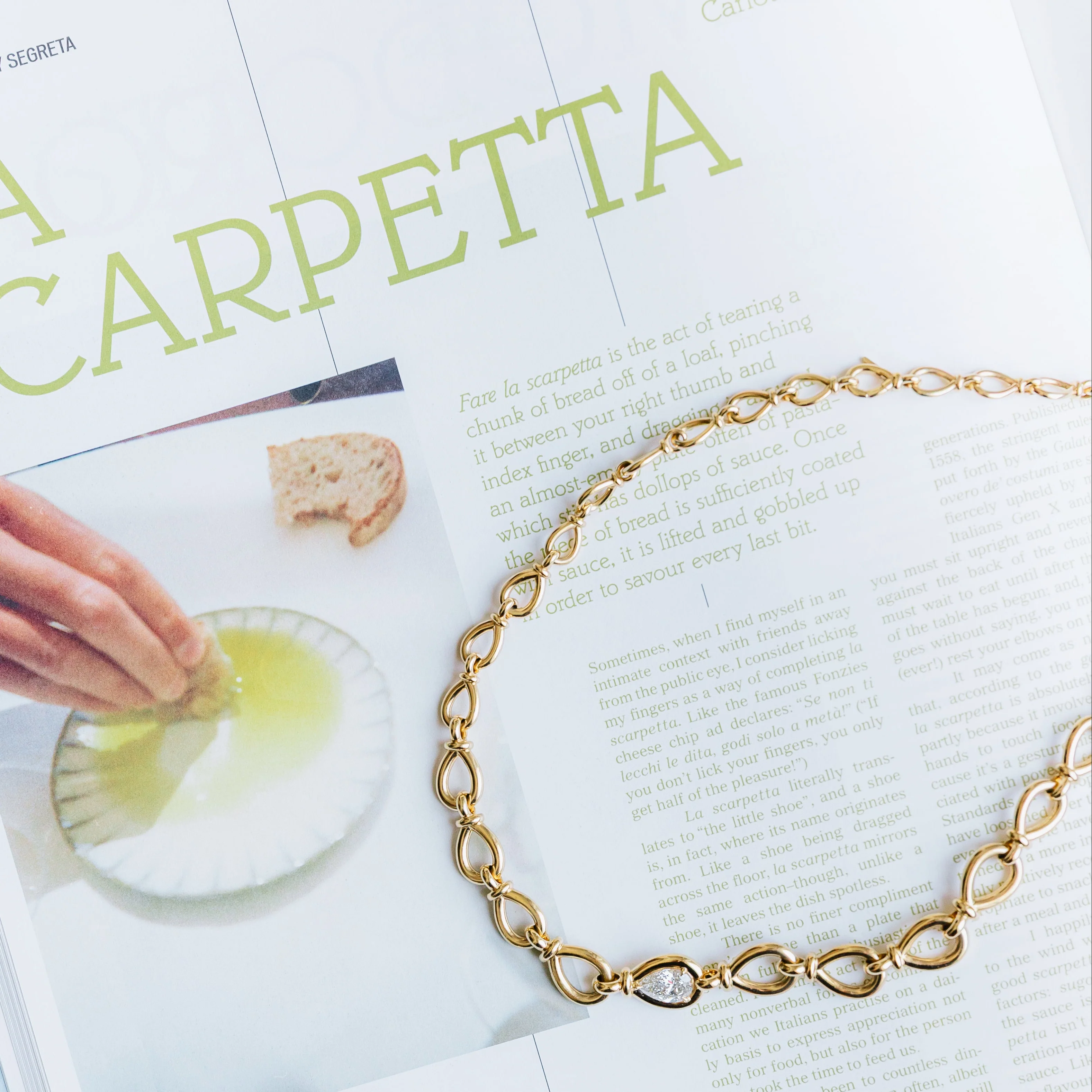 Forma Pear Diamond Necklace - Image 3