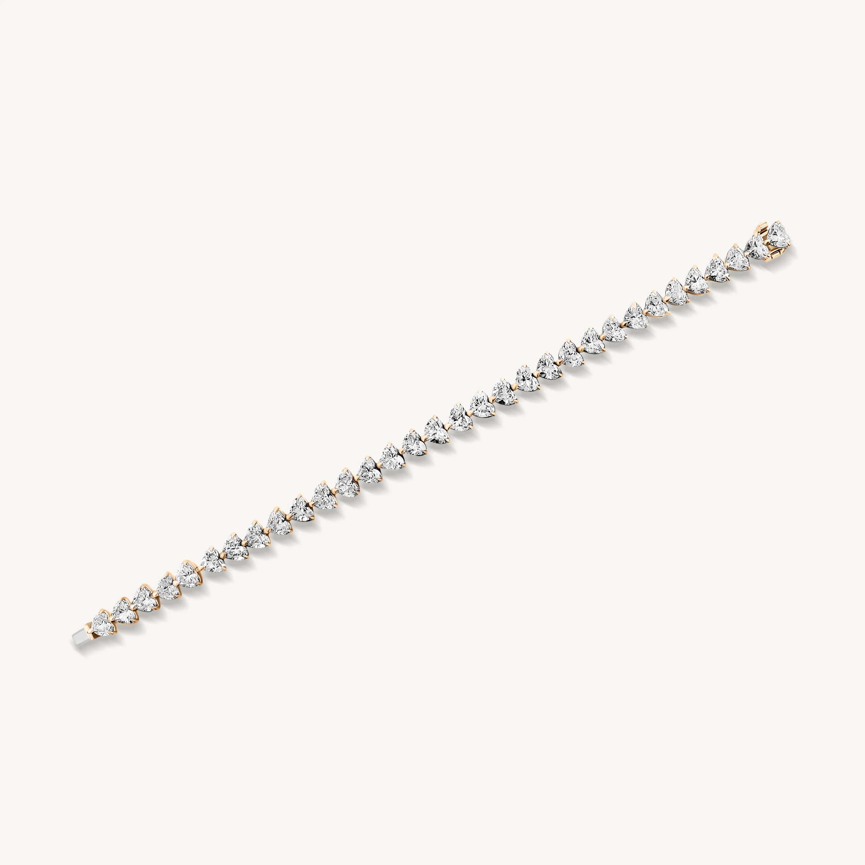 Heart Diamond Tennis Bracelet - Image 5