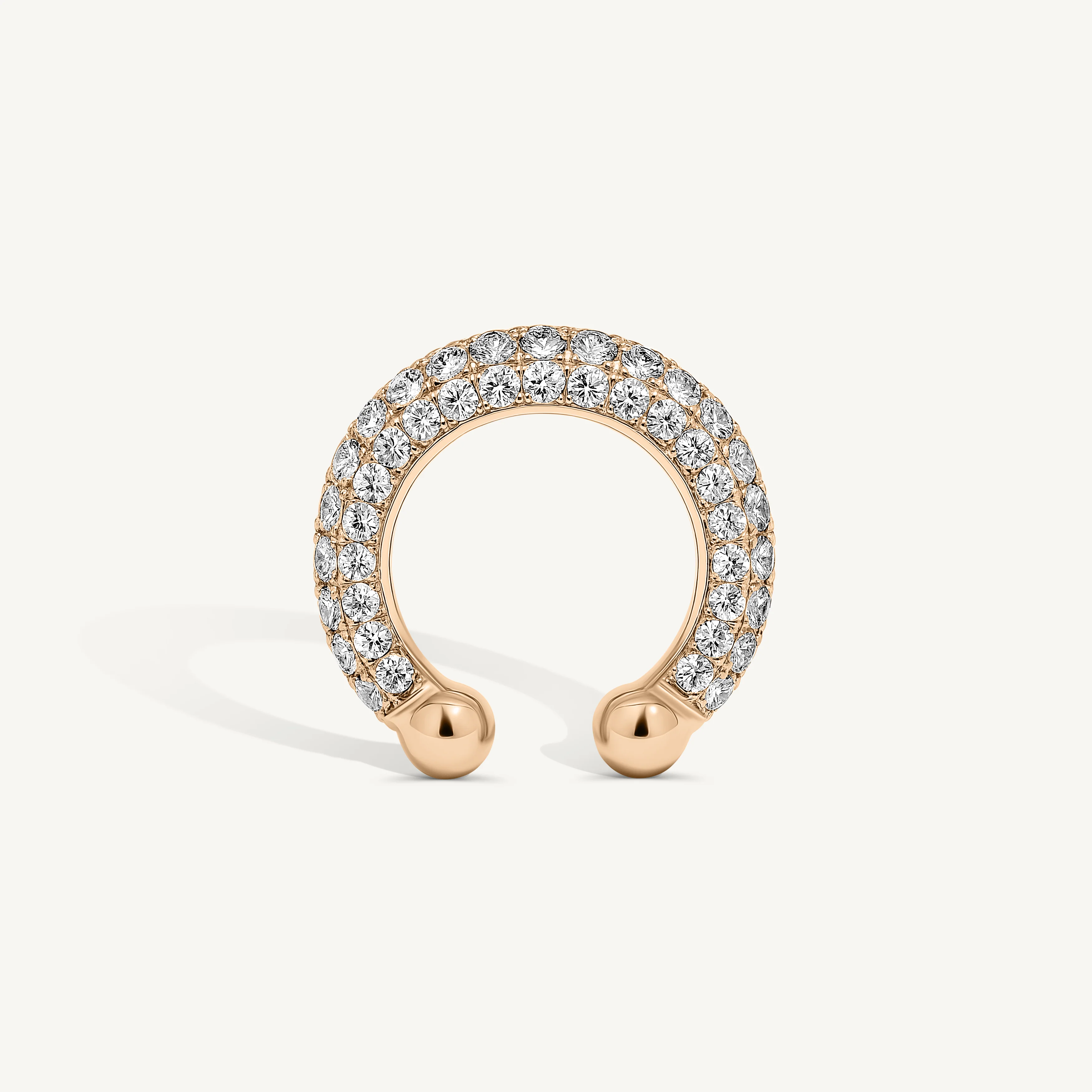 Pave Diamond Puffy Ear Cuff - Image 5