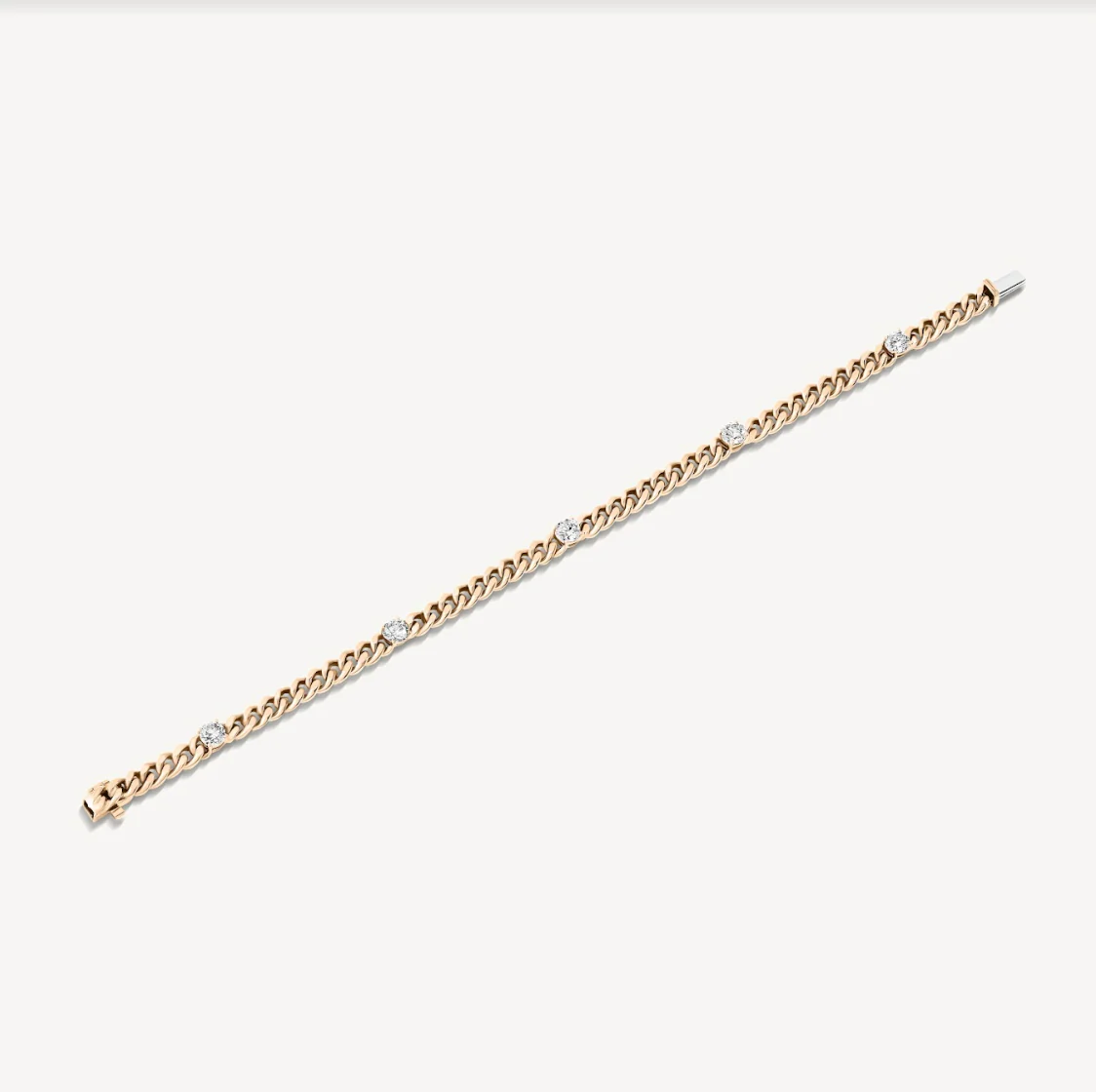 Round Diamond Chain Bracelet - Image 5