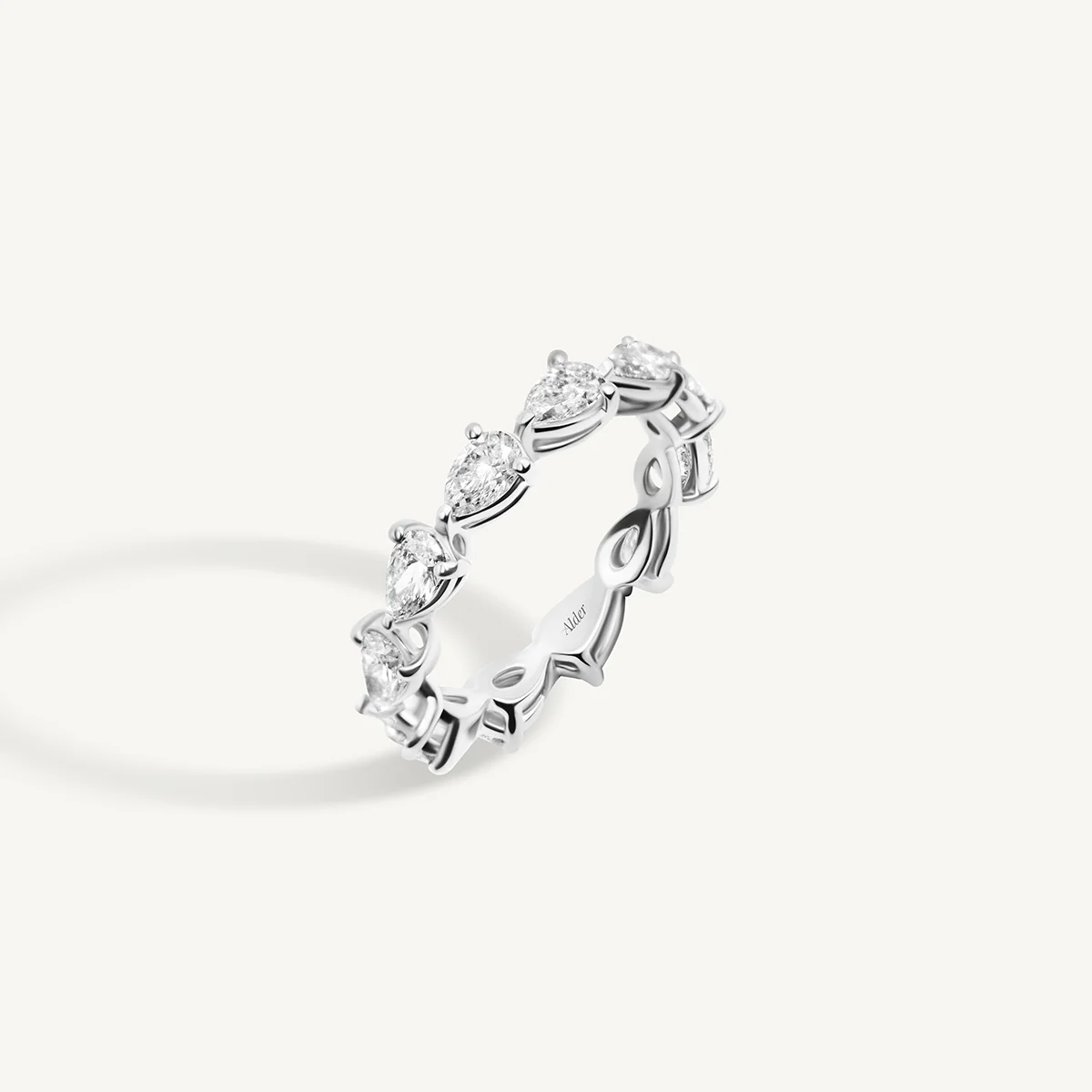 East West Pear Diamond Eternity Band - Image 3