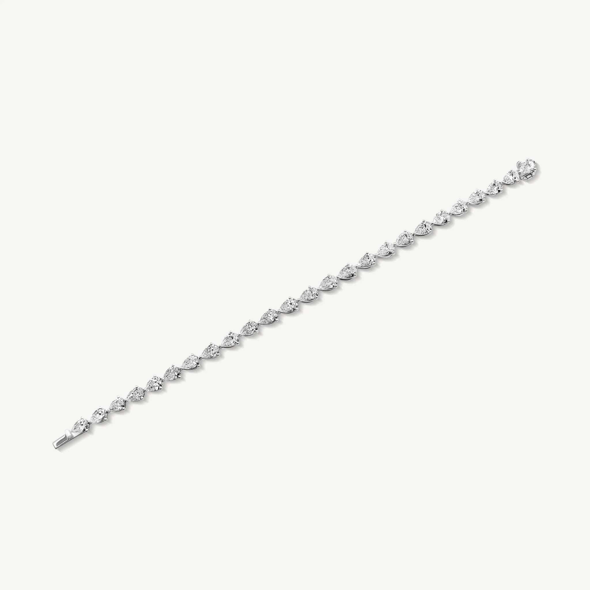 Sideways Pear Tennis Bracelet - Image 4