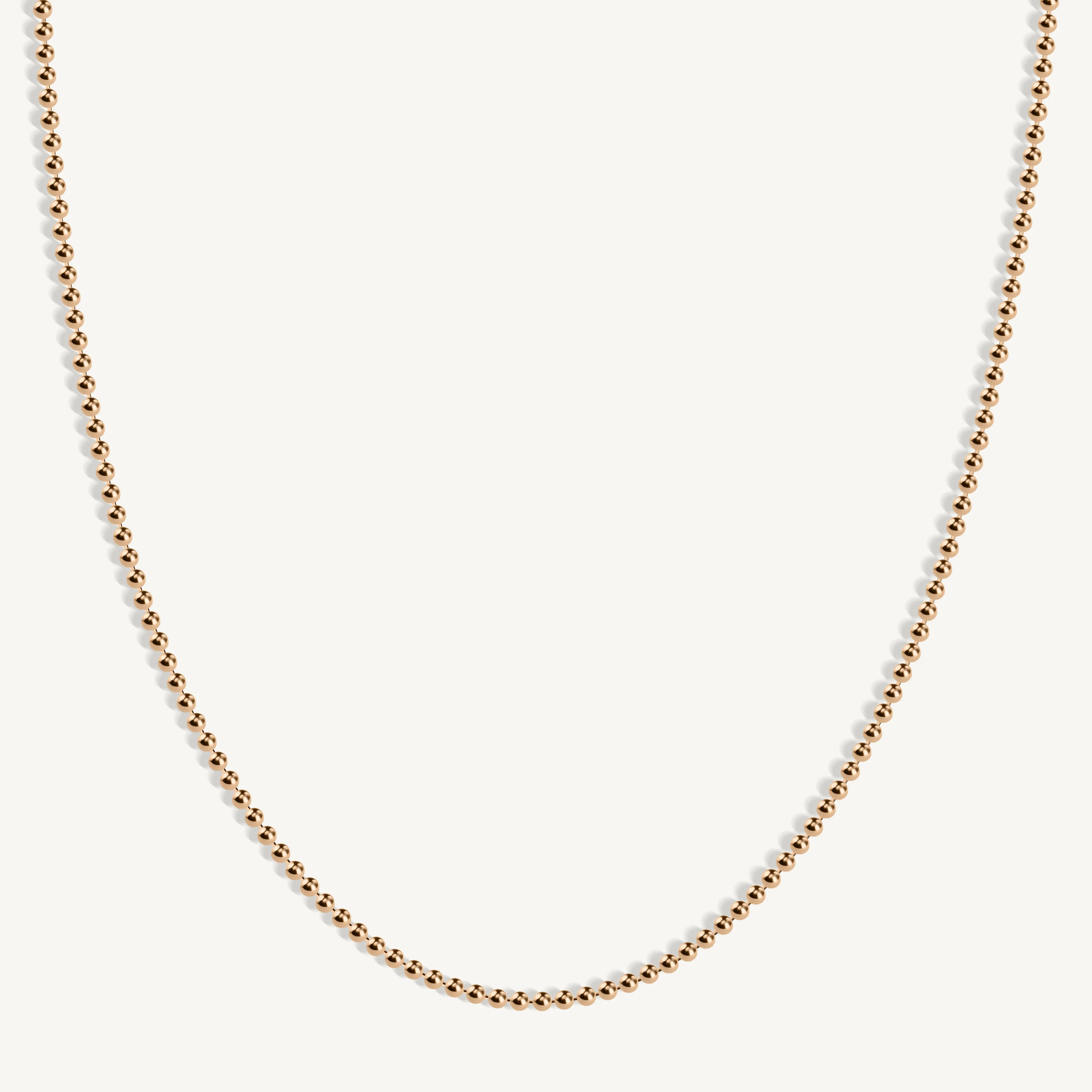 Solid Gold Bead Chain